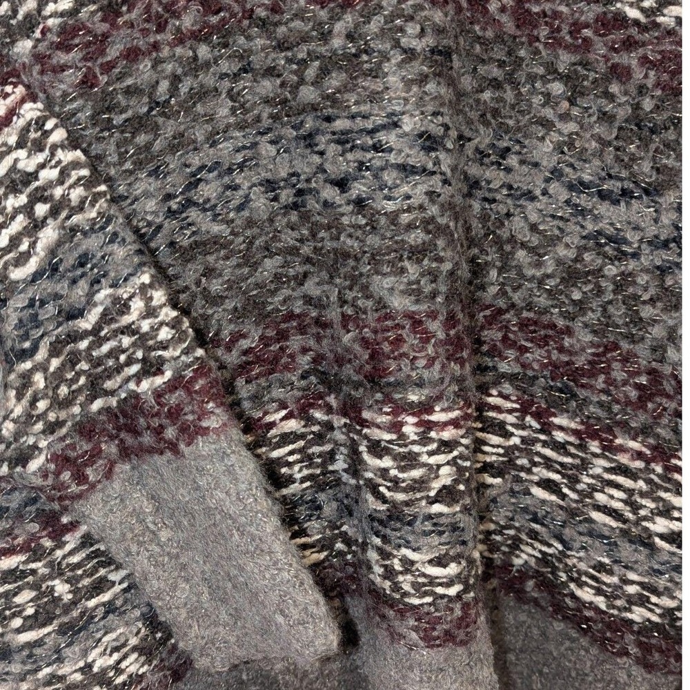 Y2K Grunge Abercrombie & Fitch Marled Stripe Chunky Knit Tinsel Sweater Large - Picture 3 of 5